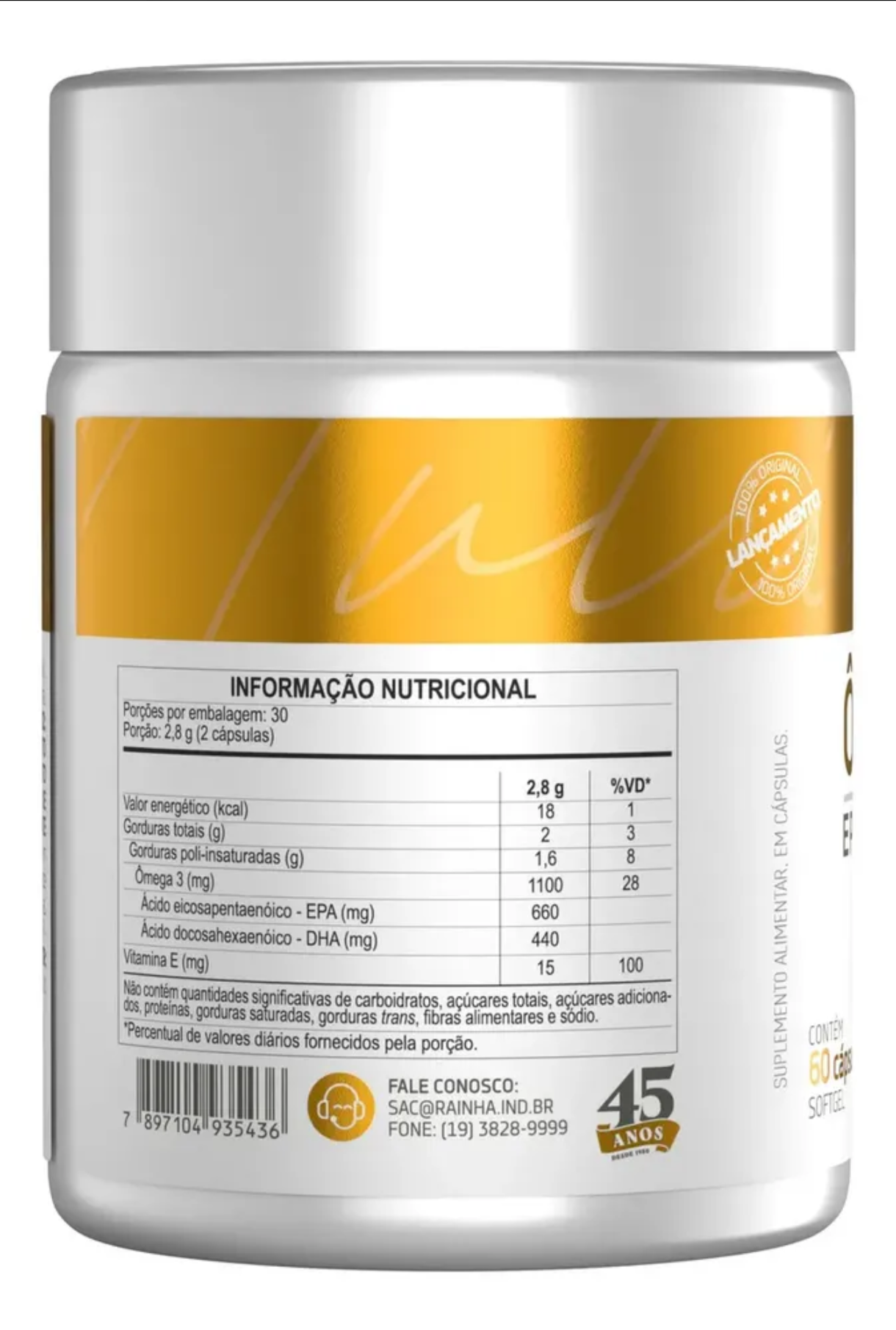 Ômega 3 | 60 Cápsulas - Bodyaction