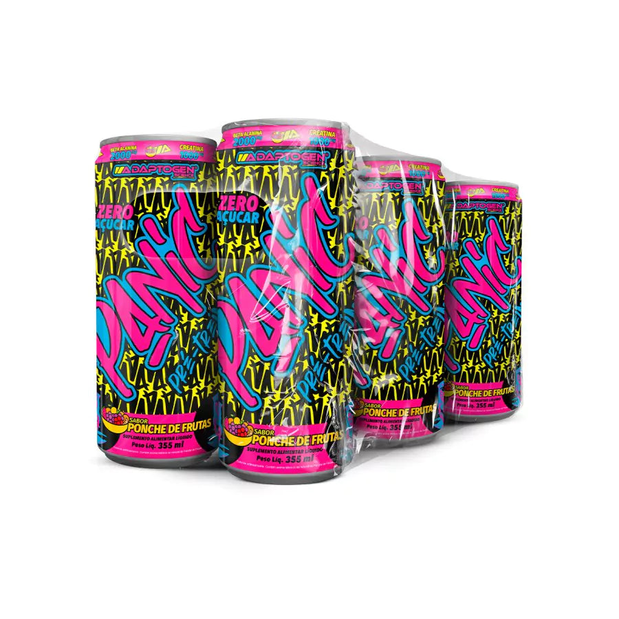 Panic Pré Treino Limonada 355ML Pack com 6