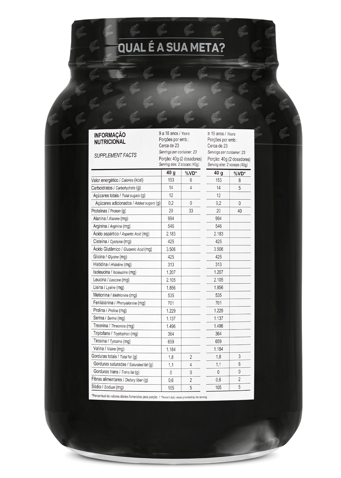 100% Whey Dino Pote 900G