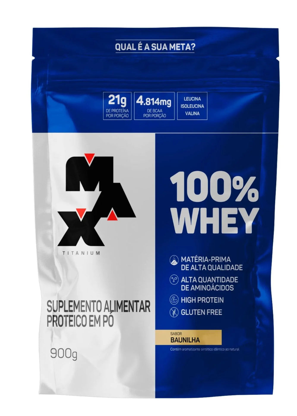 100% Whey Refil 900G - Max Titanium