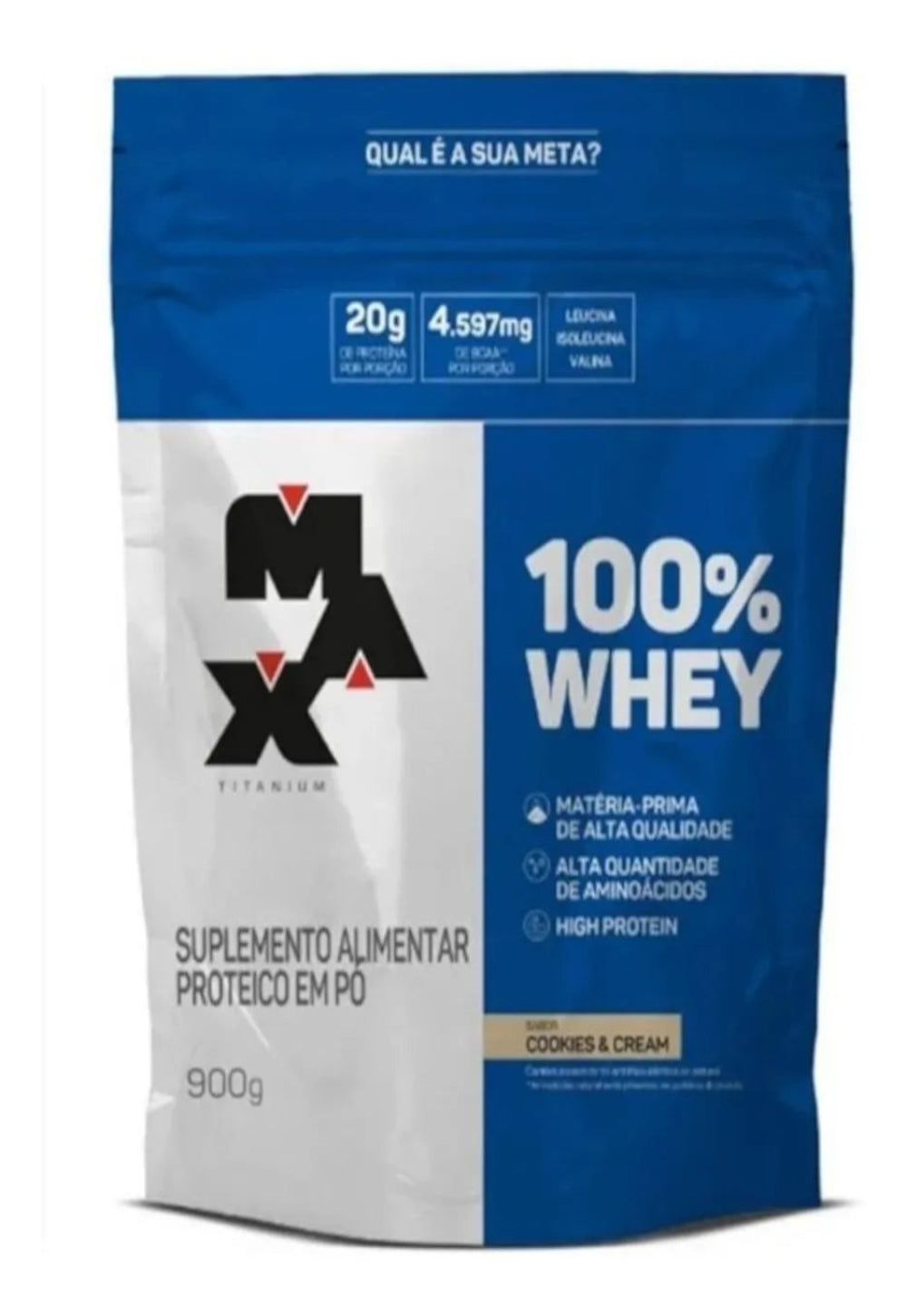 100% Whey Refil 900G - Max Titanium