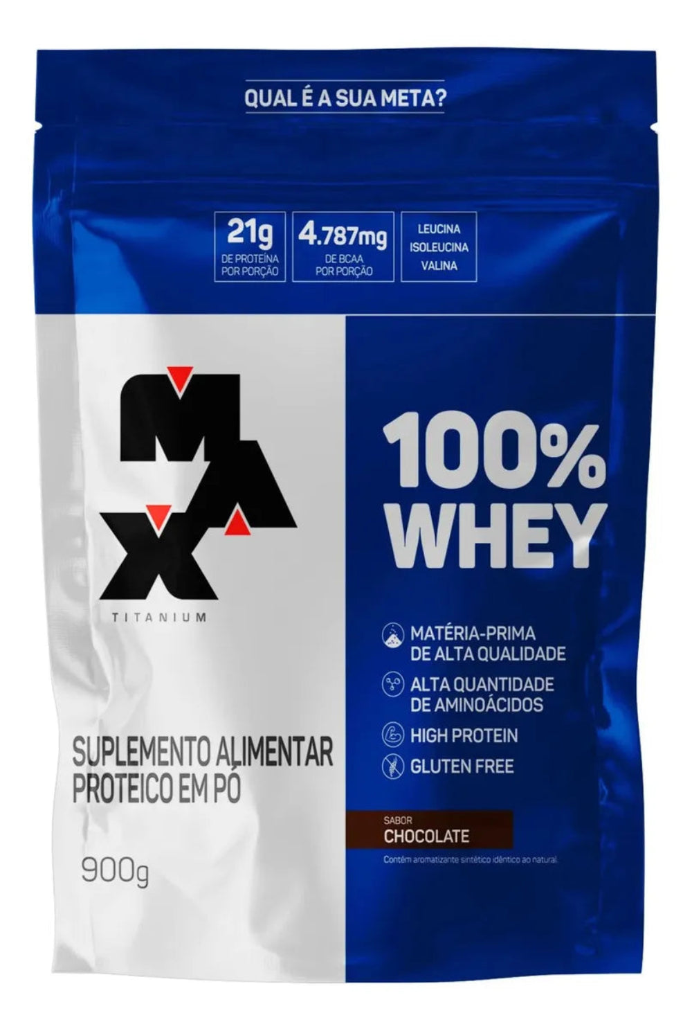 100% Whey Refil 900G - Max Titanium