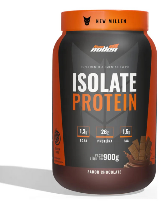Isolate Protein Zero Lactose Beef Protein Pote 900g Sabor Chocolate - New Millen