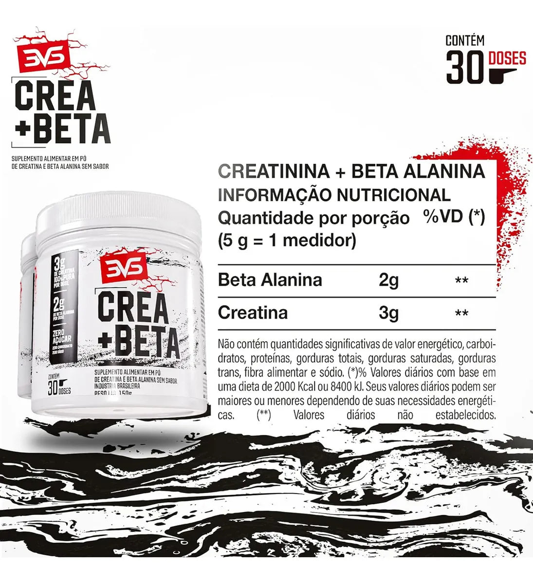Creatina + Beta Alanina 150g - 3VS Nutrition