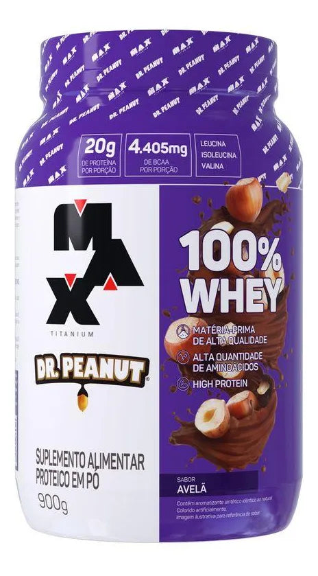 Whey Protein Max Titanium Dr. Peanut 100% Whey 900g