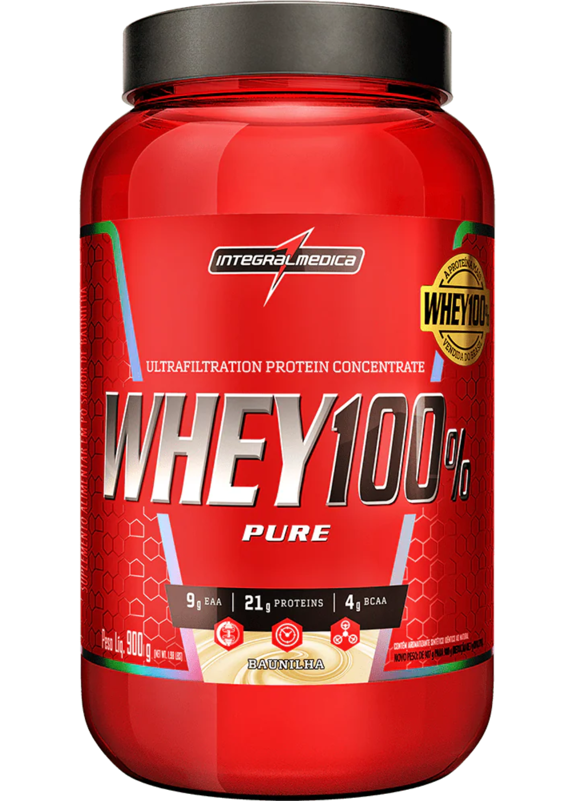 Whey Protein Concentrado Pote 900g - Integralmedica
