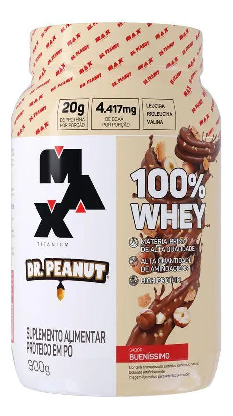 Whey Protein Max Titanium Dr. Peanut 100% Whey 900g