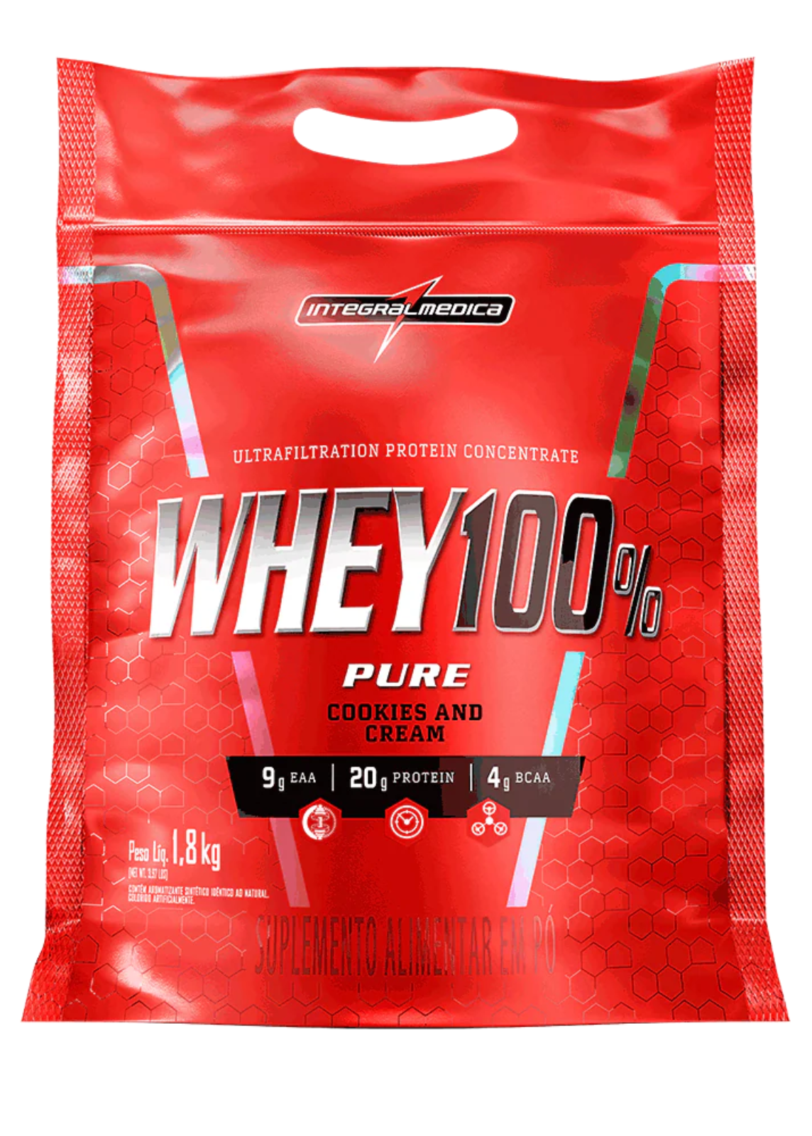 Whey Protein Concentrado Pouch 1,8Kg - Integral medica