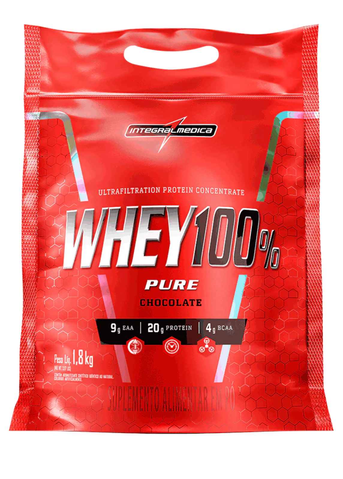 Whey Protein Concentrado Pouch 1,8Kg - Integral medica