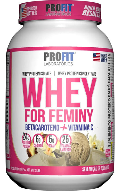 Whey For Feminy 907g - Profit - Sabor Baunilha