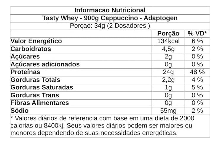 Tasty Whey 3w Gourmet 900g Cappuccino