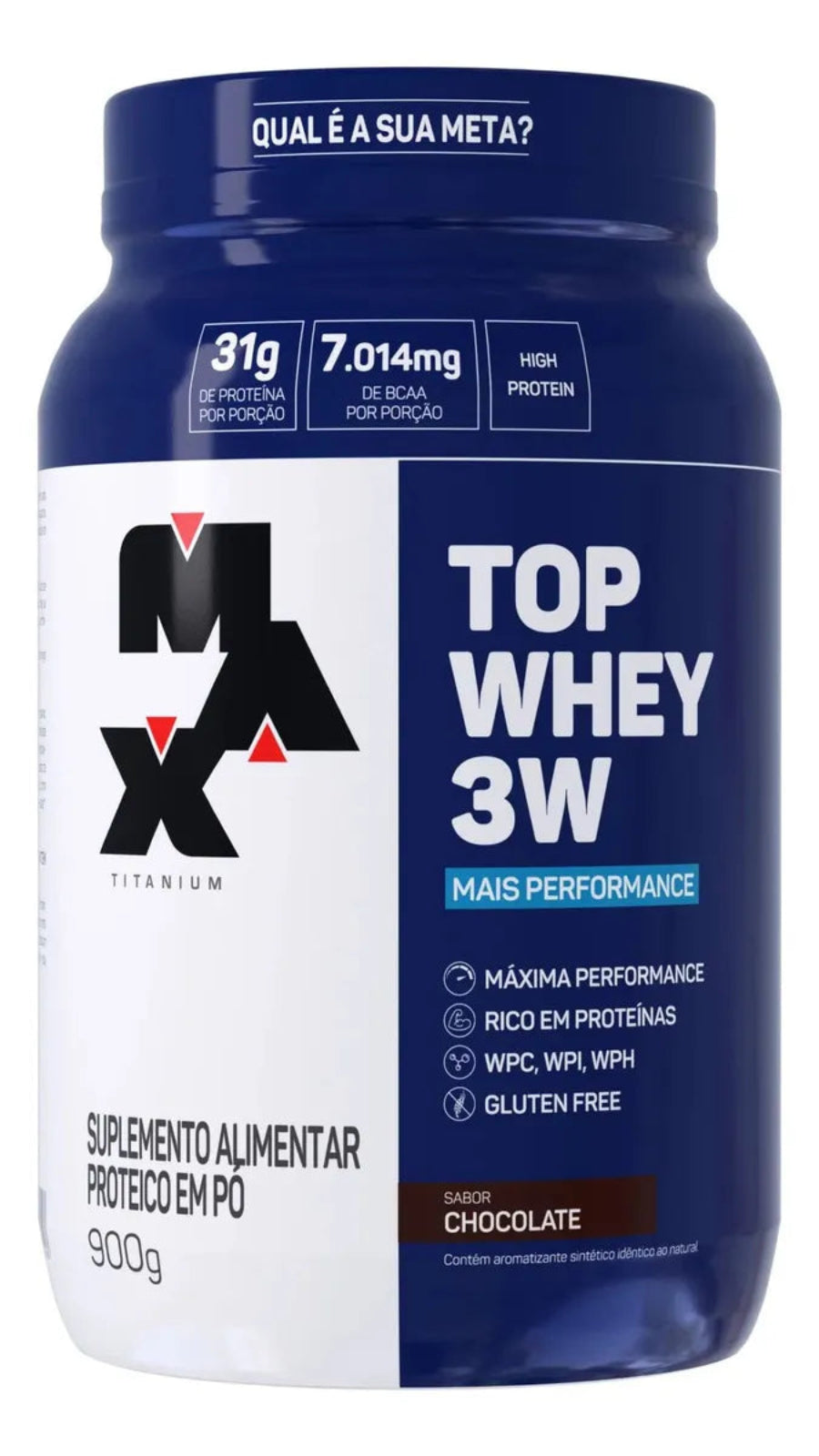 Top Whey 3w Mais Performance 900g Max Titanium
