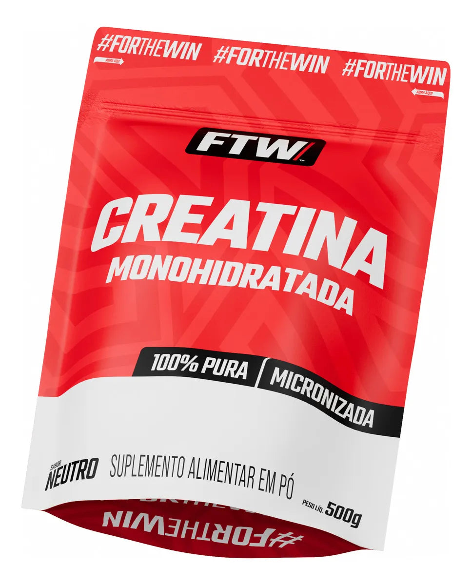 Creatina Monohidratada 100% Pura Refil 500g - FTW
