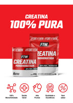 Creatina Monohidratada 100% Pura Refil 500g - FTW