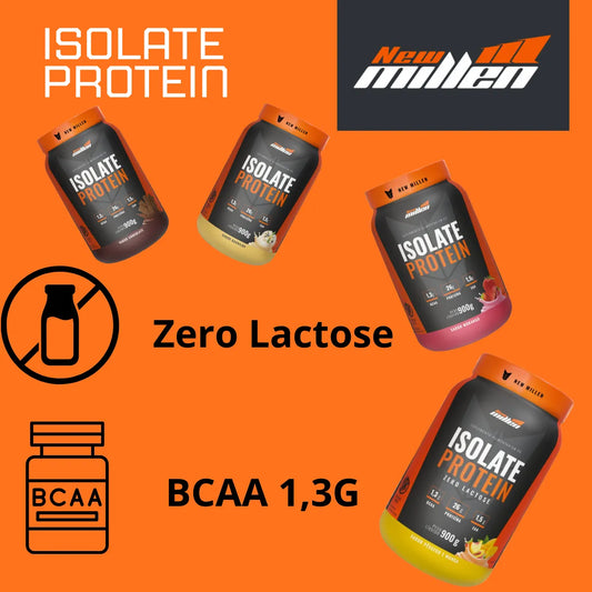 Suplemento em pó New Millen Whey protein sabor baunilha x 900g