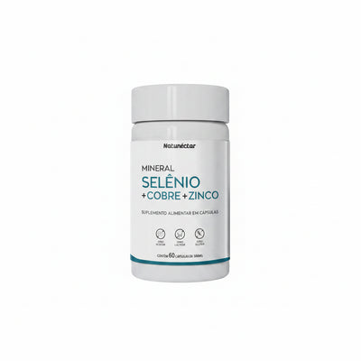 Selênio + Cobre + Zinco Natunéctar 60 Cápsulas | Guedes Suplementos