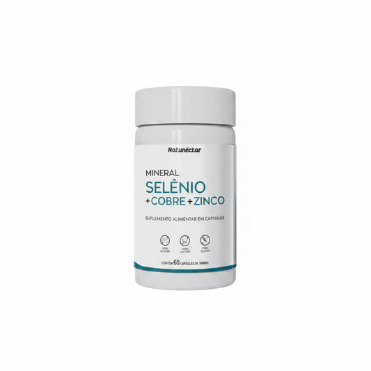 Selênio + Cobre + Zinco Natunéctar 60 Cápsulas | Guedes Suplementos