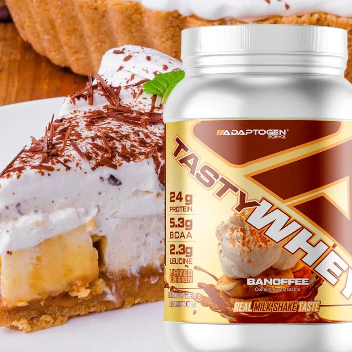 Tasty Whey 3w Gourmet 900g Banoffee - Adaptogen