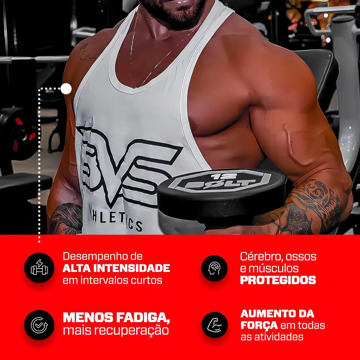 CREATINA MONOHIDRATADA 300g - 100% Pura - 3VS Nutrition