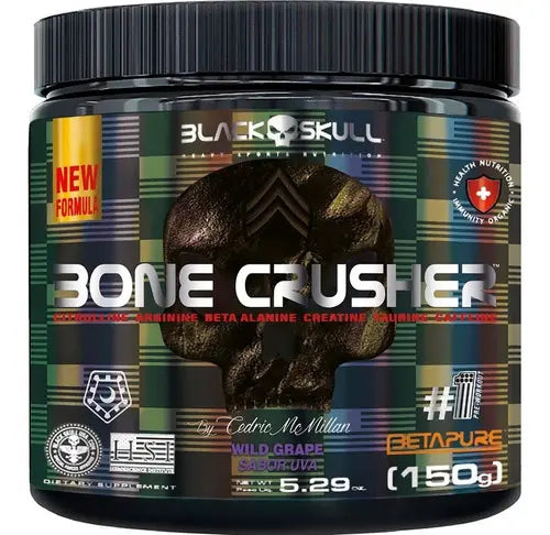 Pré-Treino Bone Crusher  - 150g - Black Skull
