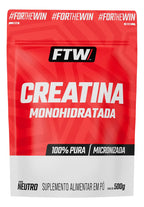 Creatina Monohidratada 100% Pura Refil 500g - FTW
