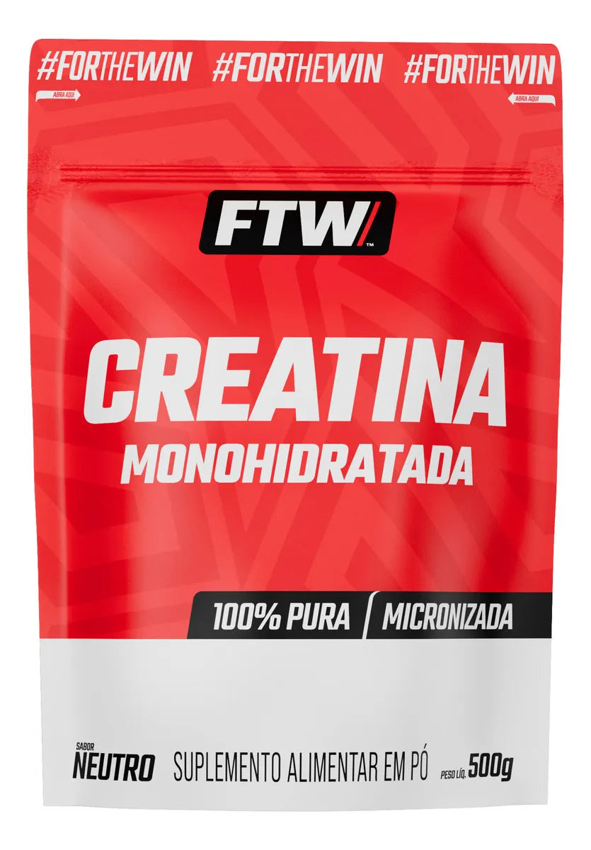 Creatina Monohidratada 100% Pura Refil 500g - FTW