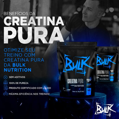 Creatina Monohidratada Bulk Nutrition 100% Pura 300g