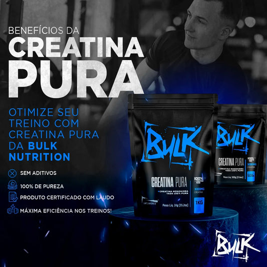 Creatina Monohidratada Bulk Nutrition 100% Pura 300g