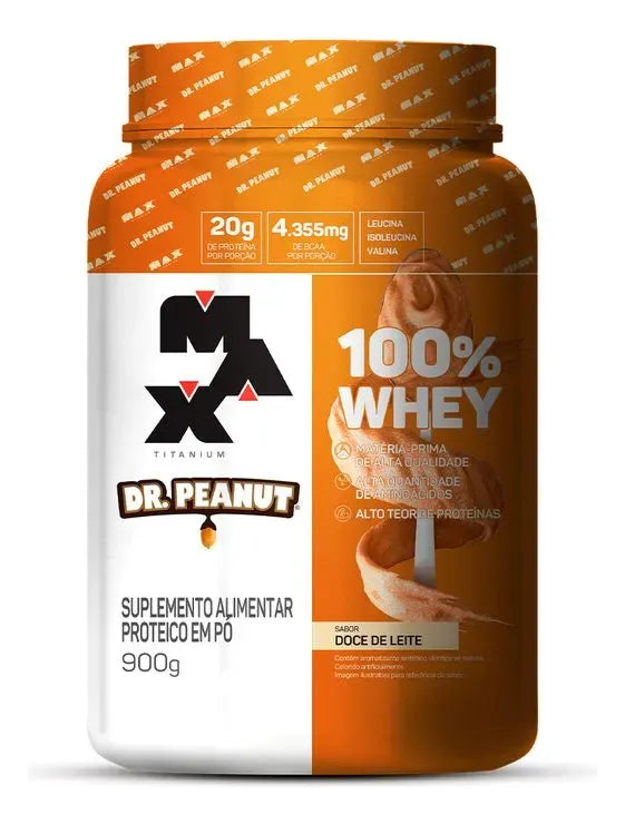 Whey Protein Max Titanium Dr. Peanut 100% Whey 900g