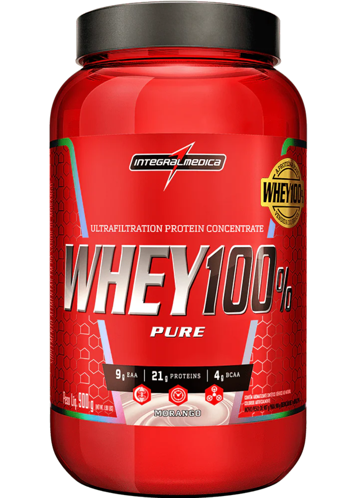 Whey Protein Concentrado Pote 900g - Integralmedica