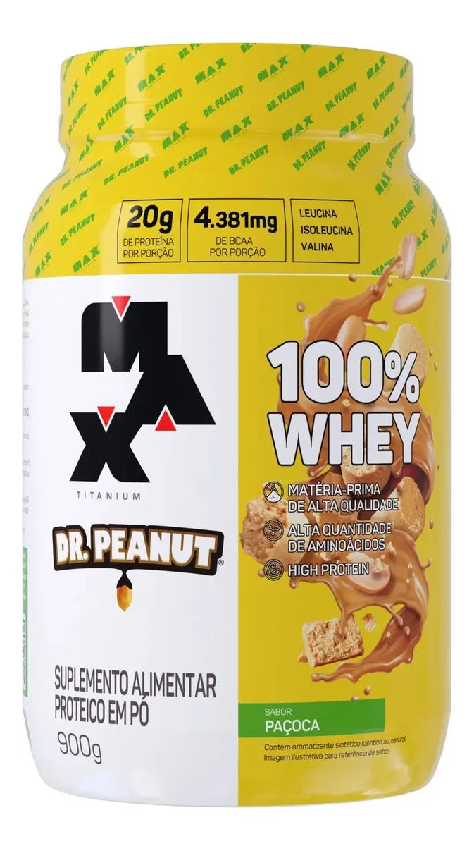 Whey Protein Max Titanium Dr. Peanut 100% Whey 900g