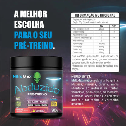 Pre Treino Abduzido 300g - Nitromax