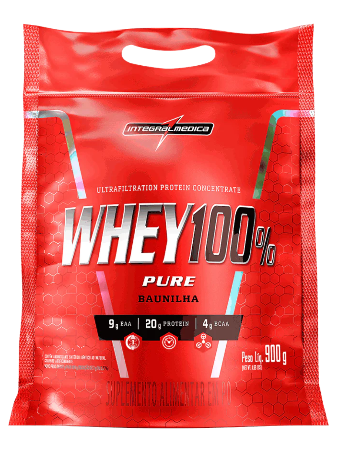 Whey Protein Concentrado Pouch 900g - Integral Medica