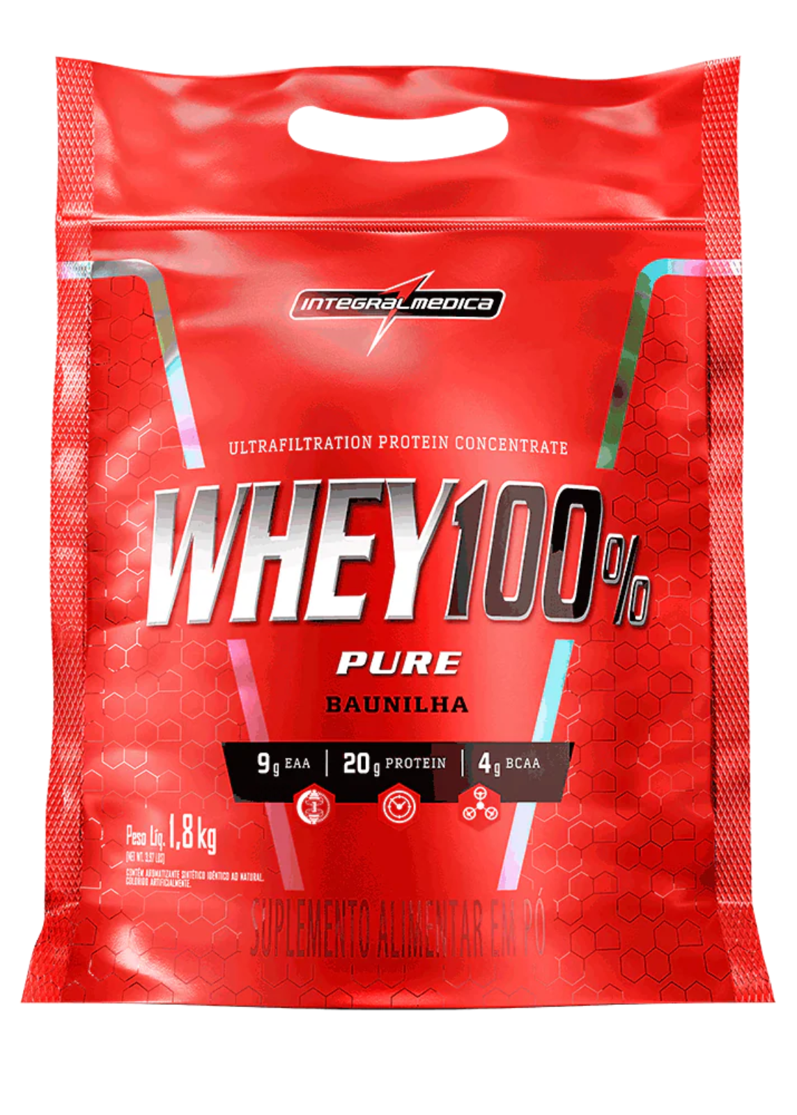 Whey Protein Concentrado Pouch 1,8Kg - Integral medica