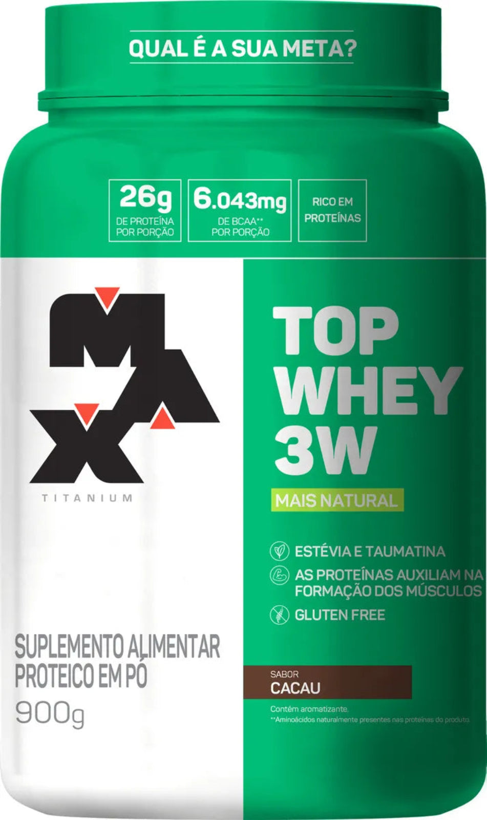 Top Whey 3w Mais Performance 900g Max Titanium