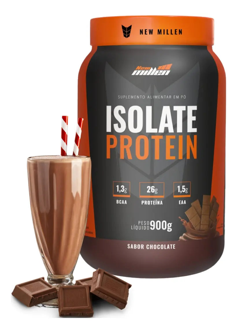 Isolate Protein Zero Lactose Beef Protein Pote 900g Sabor Chocolate - New Millen