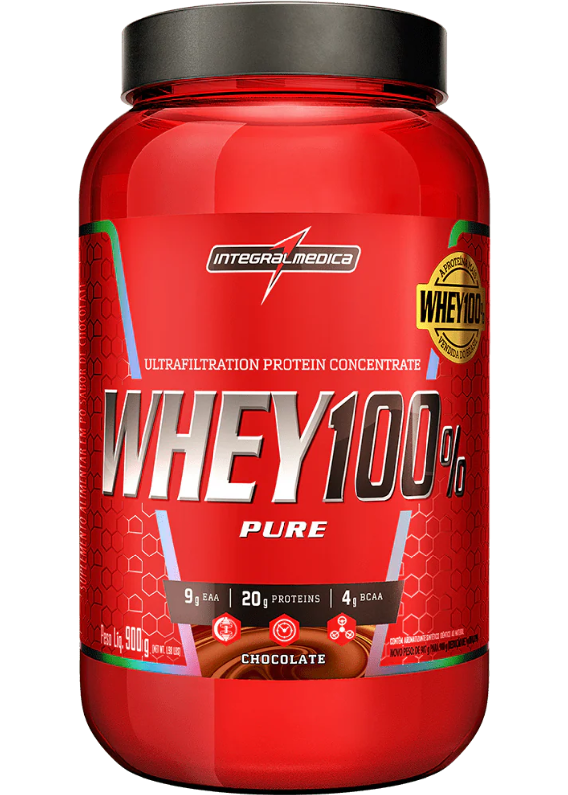 Whey Protein Concentrado Pote 900g - Integralmedica