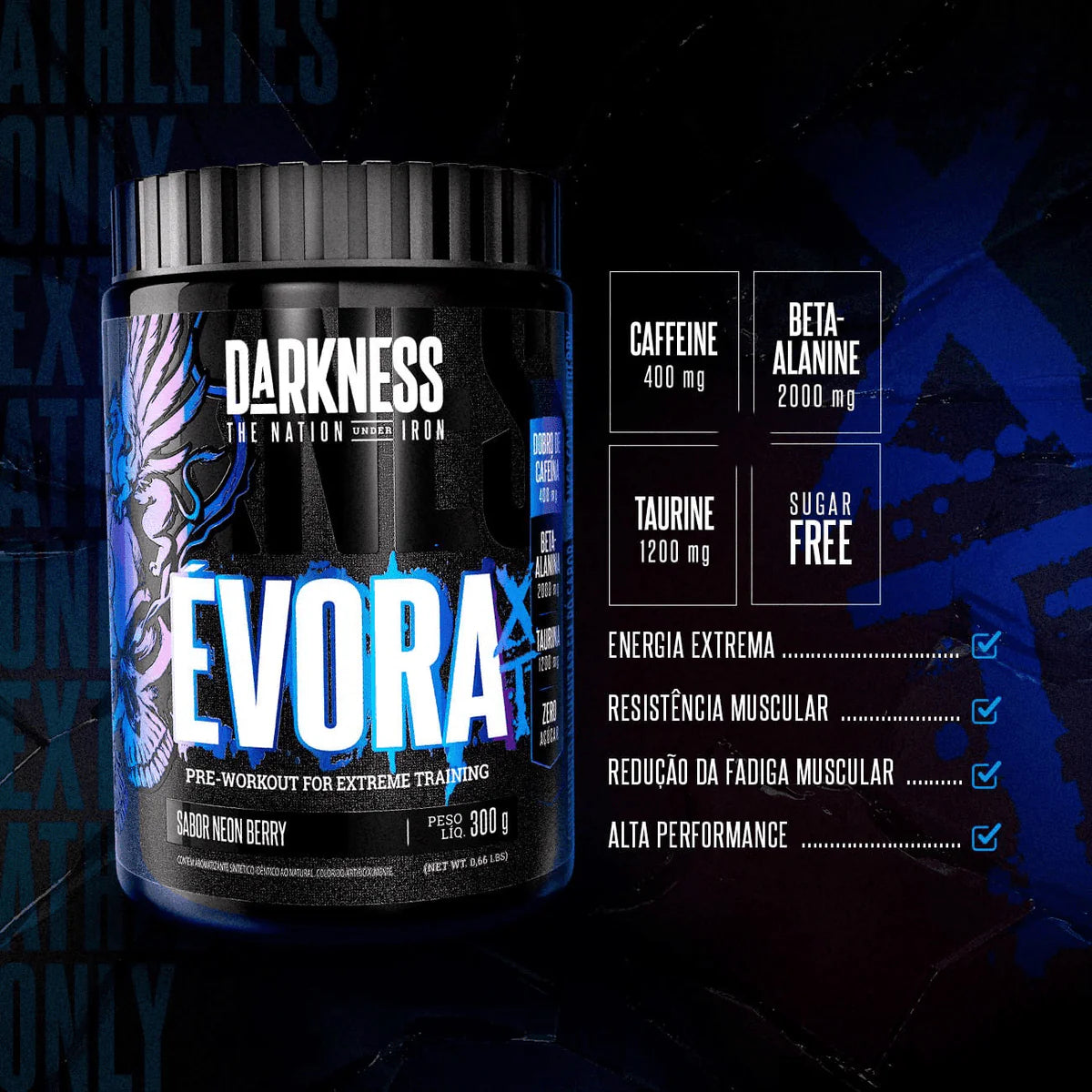 Évora XT Darkness - Pré-treino Com Dobro De Cafeína