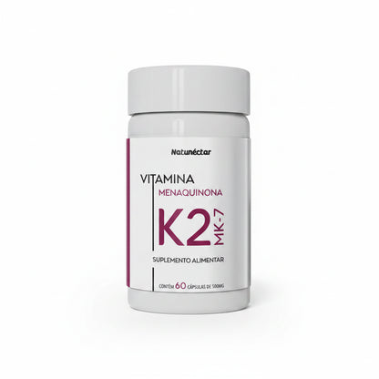 Vitamina K2 MK-7 Natunéctar 60 Cápsulas | Saúde Óssea e Cardiovascular | Guedes Suplementos