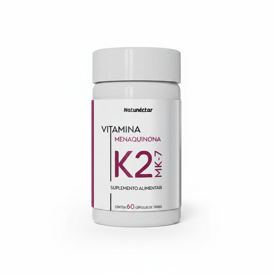 Vitamina K2 MK-7 Natunéctar 60 Cápsulas | Saúde Óssea e Cardiovascular | Guedes Suplementos