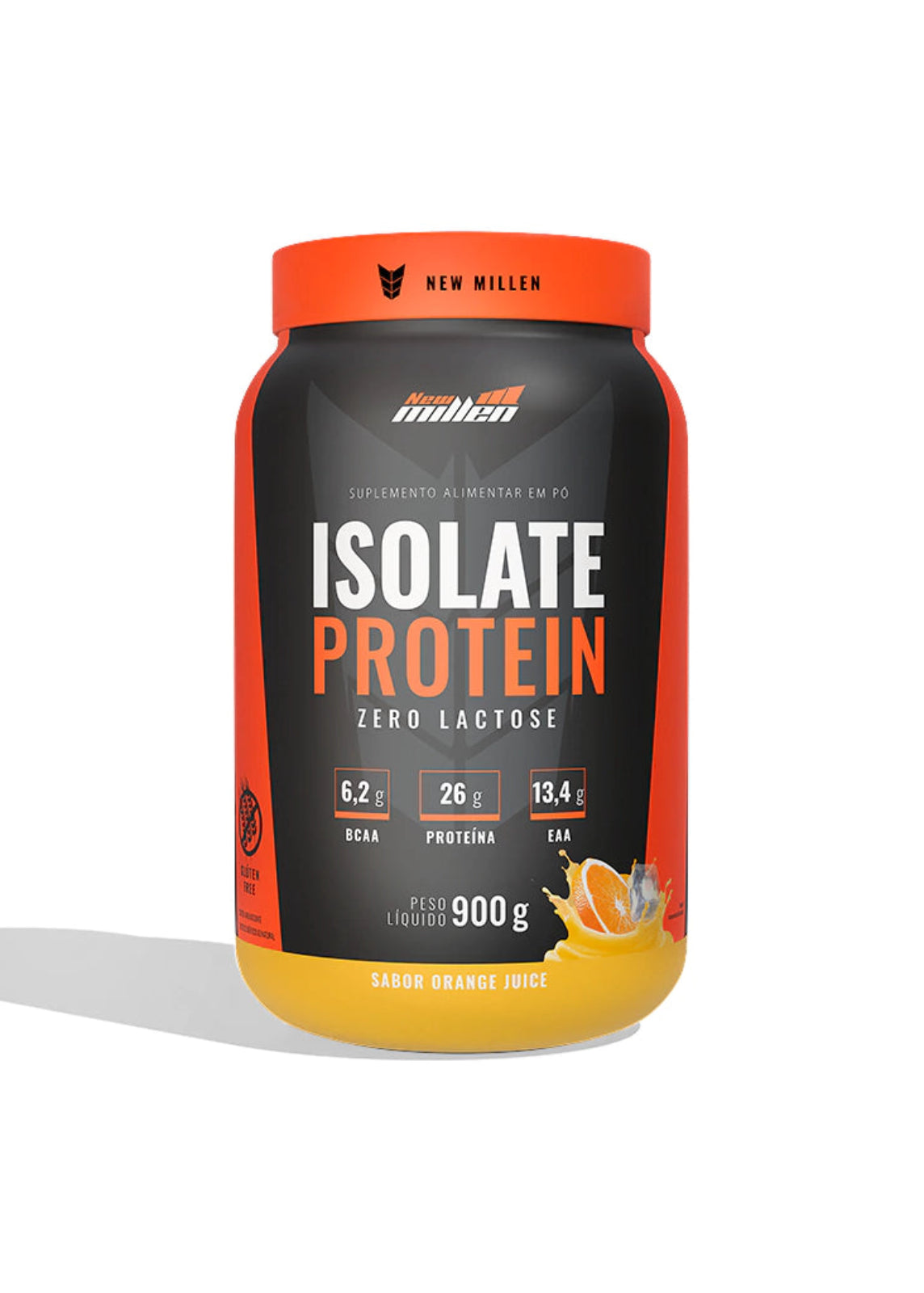 Suplemento Em Pó New Millen Isolate Protein Whey Protein Sabor Orange Juice X 900g