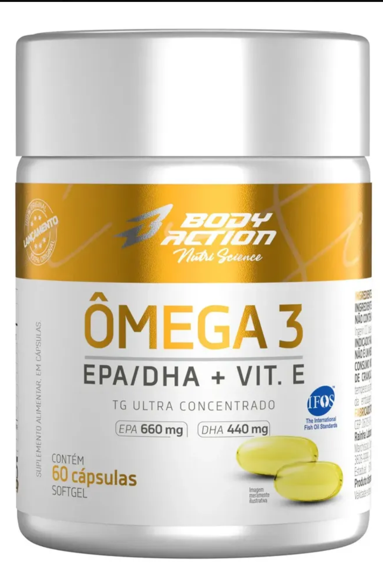 Ômega 3 | 60 Cápsulas - Bodyaction