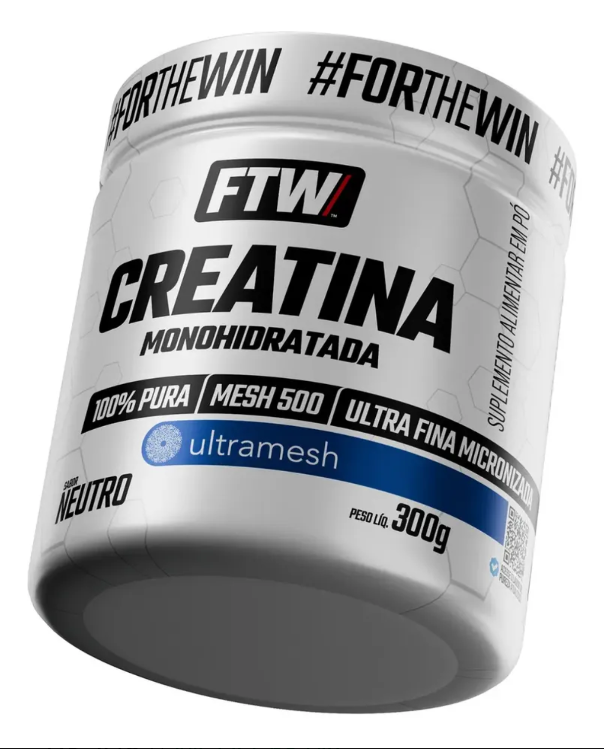 Creatina Monohidratada Pura Ultramesh® Pote 300g - Ftw Sem Sabor